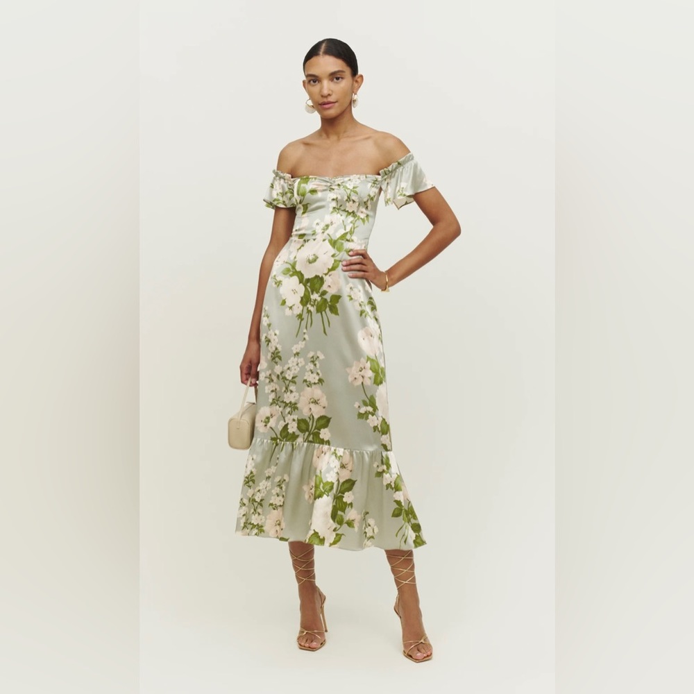 Reformation Sienna Silk Dress